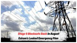 Eskom’s August Plan Revealed: How South Africa Faces the Stage 6 Power Outage Crisis