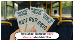 Hurry! Claim Your R870 Free Rides for Schoolchildren Before August Transport Voucher Deadline
